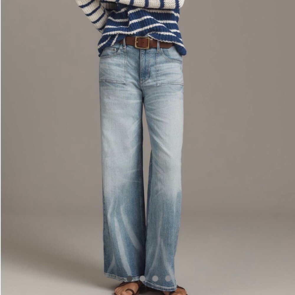 Pilcro Heritage High-Rise Wide-Leg Jeans